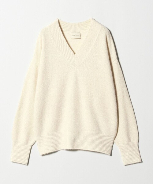 UNITED ARROWS（ユナイテッドアローズ）の「フォックス ウール ラメ Vネック ニット（ニット/セーター・レディース・オフホワイト/ライトグレー/ダークグレー・FREE）」の21枚目の写真