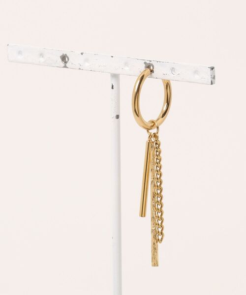 IRIEBEACH（アイリービーチ）の「dangling hoop pierce/【ハワイアンジュエリー】【サージカルステンレス】【金属アレルギー対応】【IRIEBEACH / アイリービーチ】つけっぱなしOK（ピアス（片耳用）・レディース・シルバー/ピンク/ゴールド・FREE）」の7枚目の写真
