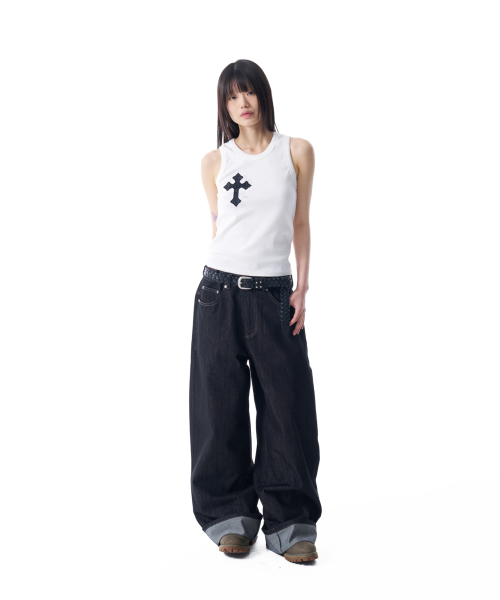 AAKAM(アーカム)の「シンチバックデニムパンツ(ブラック)(デニムパンツ・レディース・その他・1/2)」の11枚目の写真