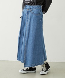 MILKFED. | ASYMMETRICAL LONG SKIRT(デニムスカート)