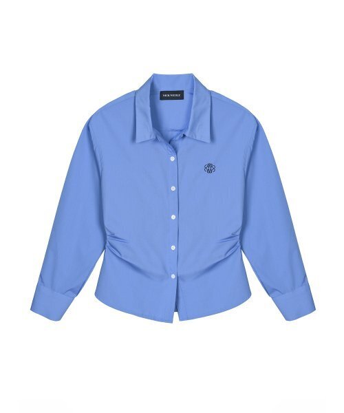 NICK&NICOLE(ニックアンドニコール)の「WRINKLE SLIM LINE SHIRRING SHIRT_BLUE(シャツ/ブラウス・レディース・その他・MEDIUM/LARGE)」の5枚目の写真