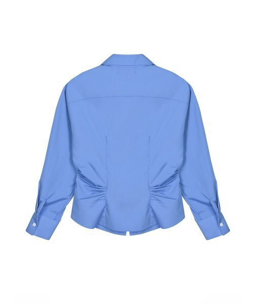 NICK&NICOLE(ニックアンドニコール)の「WRINKLE SLIM LINE SHIRRING SHIRT_BLUE(シャツ/ブラウス・レディース・その他・MEDIUM/LARGE)」の6枚目の写真