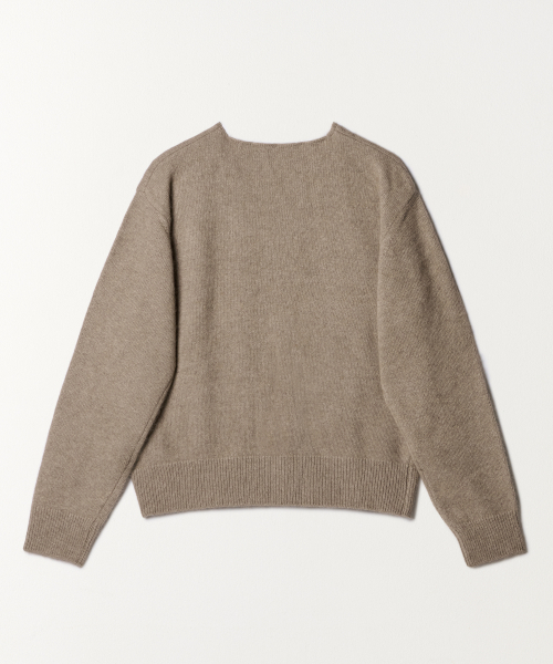 TTUDEMENT(トュードメント)の「V-NECK MUFFLER KNIT TOP MOCHA(ニット/セーター・レディース・その他・FREE)」の4枚目の写真