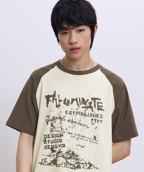 F.ILLUMINATE(フィルミネイト)の「メス ラグランTシャツ-ブラウン(Tシャツ/カットソー・レディース・その他・SMALL/MEDIUM/LARGE)」の3枚目の写真