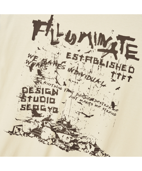 F.ILLUMINATE(フィルミネイト)の「メス ラグランTシャツ-ブラウン(Tシャツ/カットソー・レディース・その他・SMALL/MEDIUM/LARGE)」の7枚目の写真