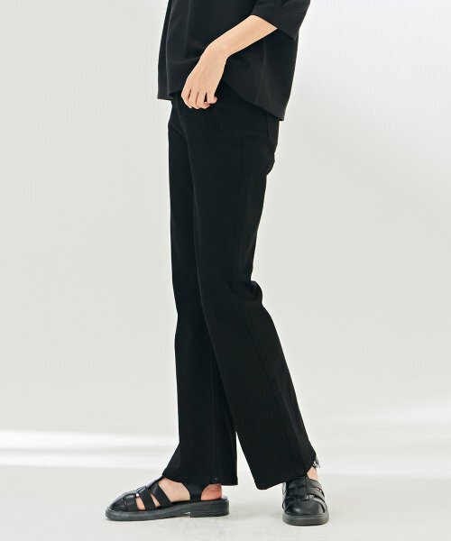 CHASECULT(チェイスカルト)の「レディース ブラックヒドゥンバンディングブーツカットデニムパンツ-DAZG2351B03(デニムパンツ・レディース・ブラック・67/70/74/76)」の5枚目の写真