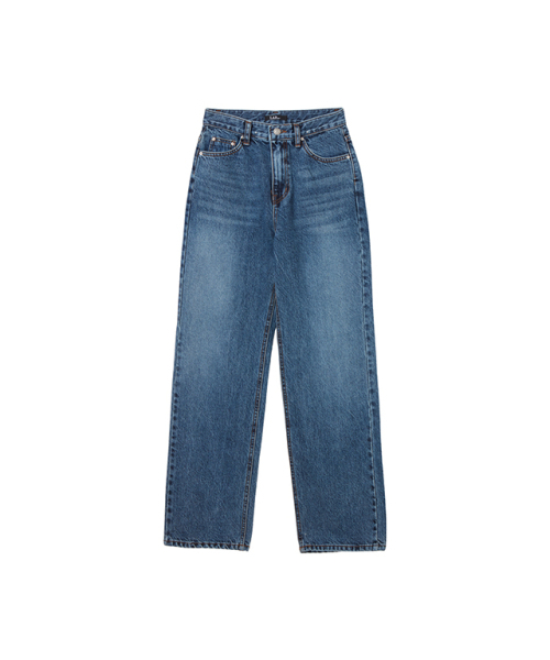 LAP(ラップ)の「ブルーウォッシュ日付フィットデニムパンツAR2DP441(デニムパンツ・レディース・ネイビー・SMALL/MEDIUM)」の1枚目の写真