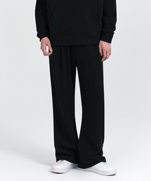 MUSINSA STANDARD（ムシンサスタンダード）の「SINGLE PLEATED WIDE LOUNGE SWEATPANTS [BLACK]（スウェットパンツ・メンズ）」