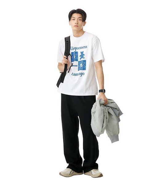 MUSINSA STANDARD（ムシンサスタンダード）の「ワンタックワイドラウンジスウェットパンツ[ブラック]（スウェットパンツ・メンズ・その他・SMALL/MEDIUM/LARGE/X-LARGE/XX-LARGE）」の20枚目の写真