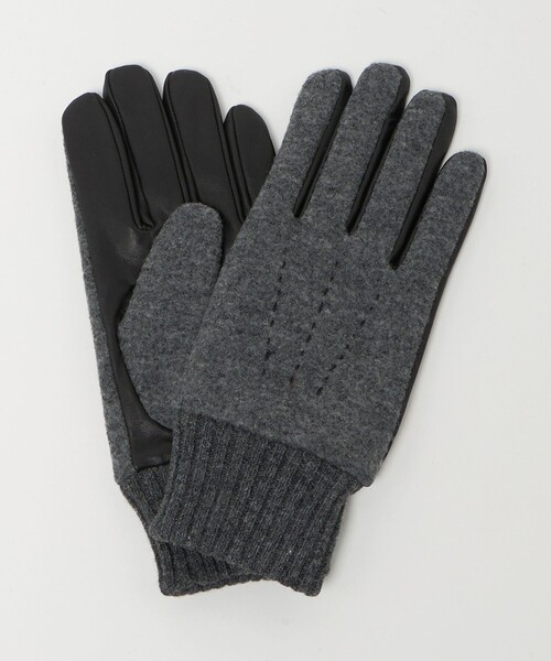 セール】フランネル×ラムレザー グローブ -タッチパネル対応-（手袋