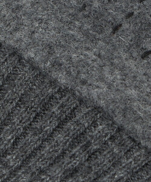 green label relaxing(グリーンレーベルリラクシング)の「フランネル×ラムレザー グローブ -タッチパネル対応-(手袋・メンズ・グレー系/ネイビー/ブラック・FREE)」の11枚目の写真