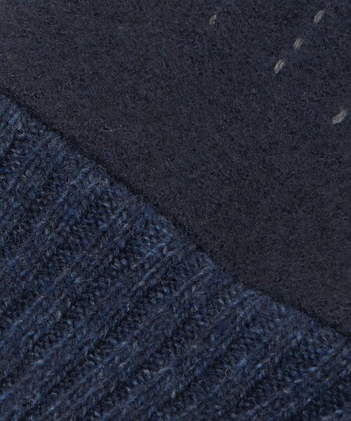 green label relaxing(グリーンレーベルリラクシング)の「フランネル×ラムレザー グローブ -タッチパネル対応-(手袋・メンズ・グレー系/ネイビー/ブラック・FREE)」の15枚目の写真