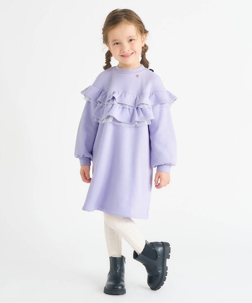 24SS✨ADOREフルダルストレッチワンピース フリルネック 38 24SS