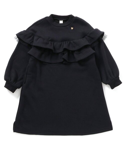 apres les cours（アプレレクール）の「【WEB限定】あったか裏シャギーフリルワンピース_ジュニア対応（ワンピース・キッズ・ラベンダー/ローズ/ブラック・90/100/110/120/130/140/80）」の12枚目の写真