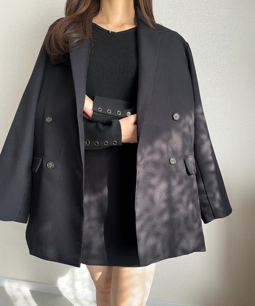 セール】【骨格ストレート向け】アソートダブルブレストジャケット