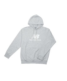 NEW BALANCE SE STACKED LOGO SWEAT HOODIE / ニューバランス スポーツ エッセンシャル スタックトロゴ スウェット フーディー / MT41501
