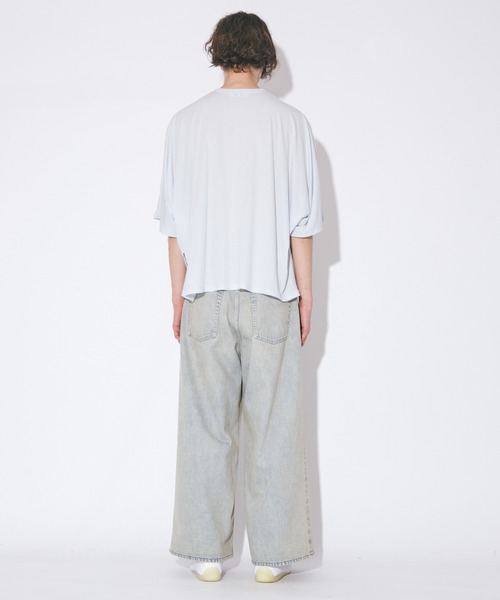 beautiful people（ビューティフルピープル）の「selvedge denim o/d  cropped wide pants（デニムパンツ・レディース・サックスブルー/ベージュ・38/36）」の10枚目の写真