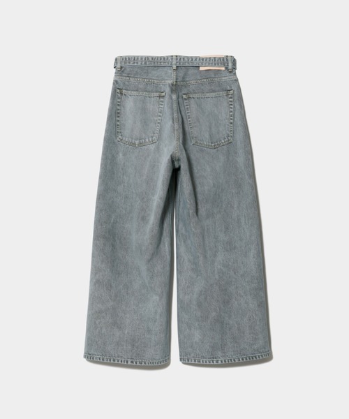 beautiful people（ビューティフルピープル）の「selvedge denim o/d  cropped wide pants（デニムパンツ・レディース・サックスブルー/ベージュ・38/36）」の11枚目の写真