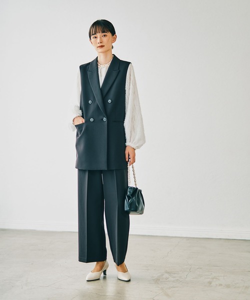 入卒式／セレモニー】Wクロスベルト付きワイドパンツ 598344（その他