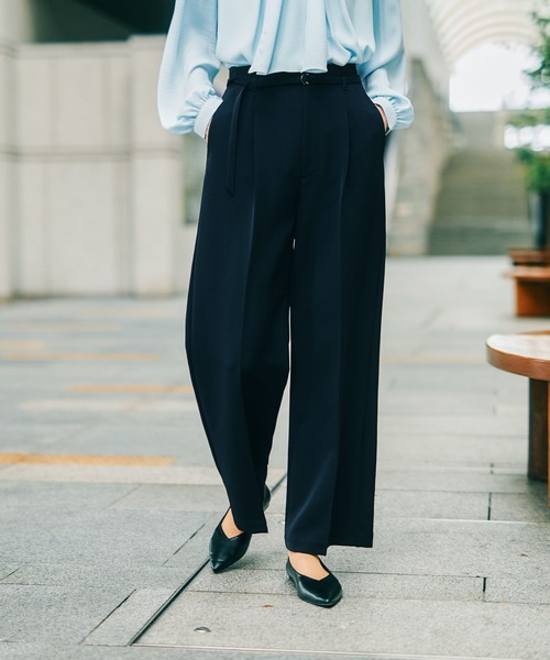 入卒式／セレモニー】Wクロスベルト付きワイドパンツ 598344（その他