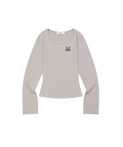 MUCENT(ムセント)の「チャティスリムフィットラウンドネックTシャツ(6カラー)(Tシャツ/カットソー・レディース・グレー/ブラウン/ブラック/ホワイト/チャコールグレー/Beige・FREE)」の6枚目の写真