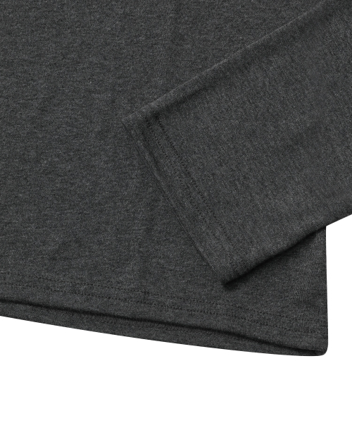MUCENT(ムセント)の「チャティスリムフィットラウンドネックTシャツ(6カラー)(Tシャツ/カットソー・レディース・グレー/ブラウン/ブラック/ホワイト/チャコールグレー/Beige・FREE)」の17枚目の写真