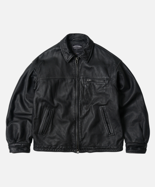 FRIZMWORKS(フリズムワークス)の「DESTROYED COWHIDE LEATHER JACKET _ WASHED BLACK(ライダースジャケット・メンズ・その他・MEDIUM)」の1枚目の写真