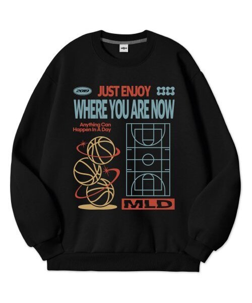 MILLION DAY(ミリオンデイ)の「MILLION JUST ENJOY Special-purpose Man-to-Man(スウェット・メンズ・アイボリー/ダークネイビー/ブラック/グレー・LARGE/MEDIUM/X-LARGE/XX-LARGE/XXX-LARGE/XXXX-LARGE)」の3枚目の写真
