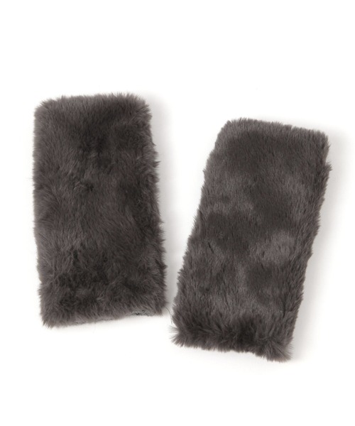 studio CLIP(スタディオクリップ)の「フェイクファーニットアームウォーマー(アームカバー・レディース・ブラウン/ベージュ/チャコール・FREE)」の9枚目の写真