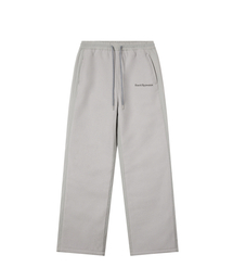 QUILTED JOGGER PANTS - LIGHT GREY