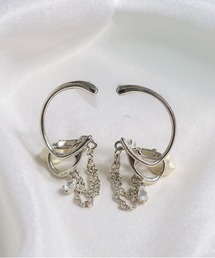 Y/lim（イリム）の「ラウンドチェーンビジューイヤリング 2ピースセット（イヤリング）」