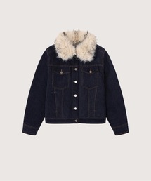 LA POMME jours（ラポミ・ジュール）の「Fur Collar Denim Down Jacket（ダウンジャケット/コート）」