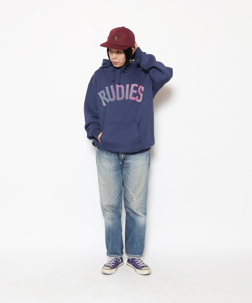 RUDIE'S（ルーディーズ）の「PHAT HOOD SWEAT(LENTICULAR)（パーカー・メンズ・アッシュグレー/インディゴブルー/ブラック・L/XL/XXL/M）」の3枚目の写真
