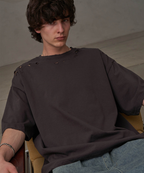 TENER（テネル）の「無地ジーザス救済T（チャコール）（Tシャツ/カットソー・メンズ・その他・FREE）」の2枚目の写真