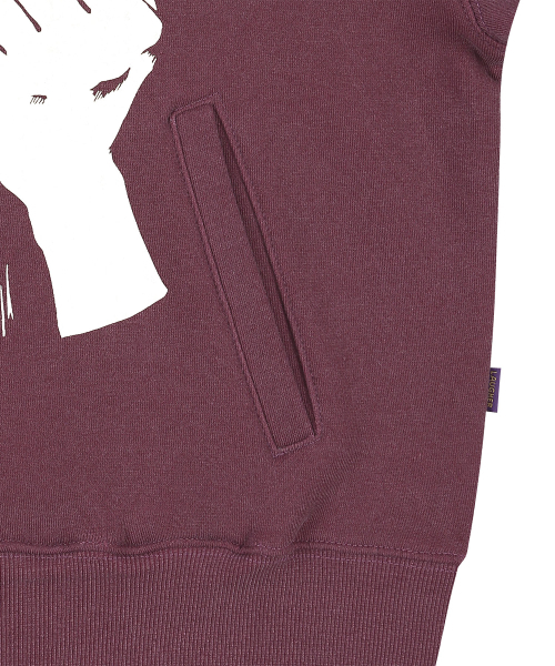 LAUGHER(ラファー)の「Kiko Hooded Zip-Up - Burgundy(パーカー・レディース・その他・FREE)」の4枚目の写真