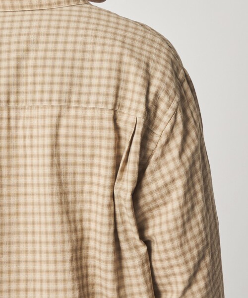 Steven Alan(スティーブンアラン)の「<Steven Alan> オーガニックコットン ドビー チェック レギュラーカラー シャツ LOOSE(シャツ/ブラウス・メンズ・オフホワイト/ベージュ/ダークブラウン・M/S/L/XL)」の15枚目の写真