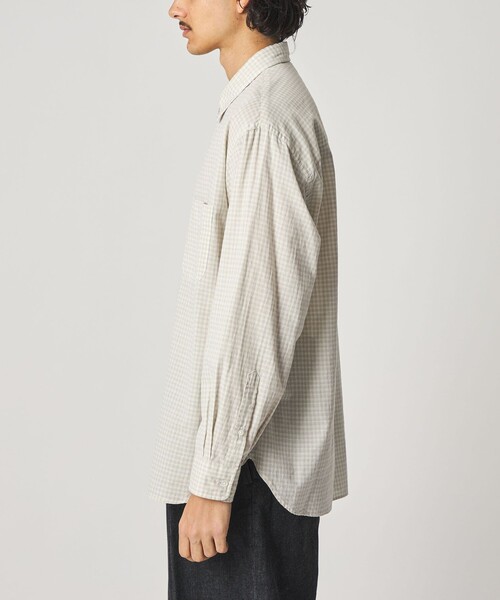 Steven Alan(スティーブンアラン)の「<Steven Alan> オーガニックコットン ドビー チェック レギュラーカラー シャツ LOOSE(シャツ/ブラウス・メンズ・オフホワイト/ベージュ/ダークブラウン・M/S/L/XL)」の20枚目の写真