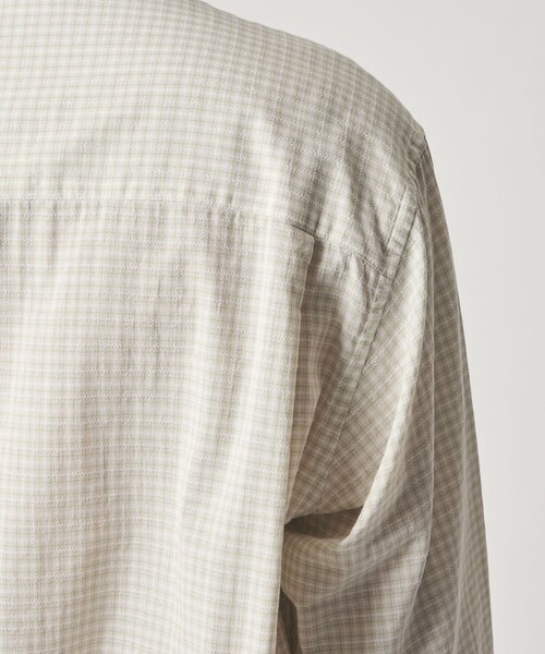 Steven Alan(スティーブンアラン)の「<Steven Alan> オーガニックコットン ドビー チェック レギュラーカラー シャツ LOOSE(シャツ/ブラウス・メンズ・オフホワイト/ベージュ/ダークブラウン・M/S/L/XL)」の9枚目の写真
