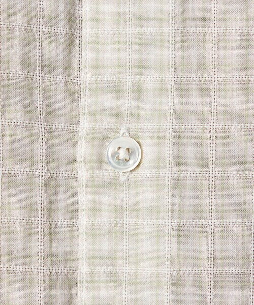 Steven Alan(スティーブンアラン)の「<Steven Alan> オーガニックコットン ドビー チェック レギュラーカラー シャツ LOOSE(シャツ/ブラウス・メンズ・オフホワイト/ベージュ/ダークブラウン・M/S/L/XL)」の13枚目の写真