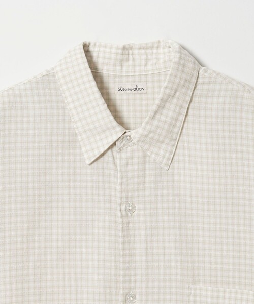 Steven Alan(スティーブンアラン)の「<Steven Alan> オーガニックコットン ドビー チェック レギュラーカラー シャツ LOOSE(シャツ/ブラウス・メンズ・オフホワイト/ベージュ/ダークブラウン・M/S/L/XL)」の17枚目の写真