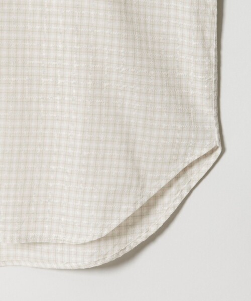 Steven Alan(スティーブンアラン)の「<Steven Alan> オーガニックコットン ドビー チェック レギュラーカラー シャツ LOOSE(シャツ/ブラウス・メンズ・オフホワイト/ベージュ/ダークブラウン・M/S/L/XL)」の6枚目の写真