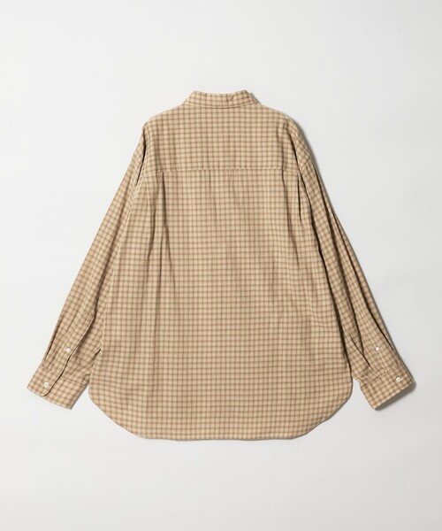 Steven Alan(スティーブンアラン)の「<Steven Alan> オーガニックコットン ドビー チェック レギュラーカラー シャツ LOOSE(シャツ/ブラウス・メンズ・オフホワイト/ベージュ/ダークブラウン・M/S/L/XL)」の8枚目の写真