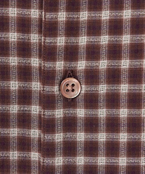 Steven Alan(スティーブンアラン)の「<Steven Alan> オーガニックコットン ドビー チェック レギュラーカラー シャツ LOOSE(シャツ/ブラウス・メンズ・オフホワイト/ベージュ/ダークブラウン・M/S/L/XL)」の7枚目の写真