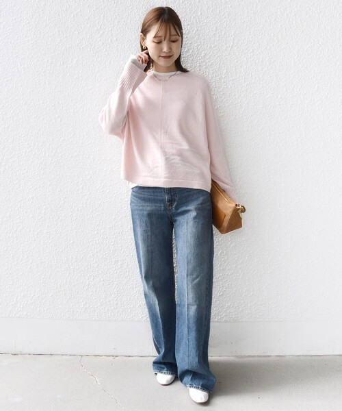 SHIPS（シップス）の「【WEB限定】〈手洗い可能〉ホールガーメント ドルマン ニット（ニット/セーター・レディース・グレー/ナチュラル/ライトブルー/ライトピンク・ONE SIZE）」の16枚目の写真