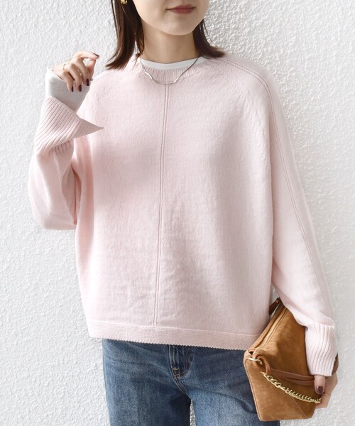 SHIPS（シップス）の「【WEB限定】〈手洗い可能〉ホールガーメント ドルマン ニット（ニット/セーター・レディース・グレー/ナチュラル/ライトブルー/ライトピンク・ONE SIZE）」の20枚目の写真