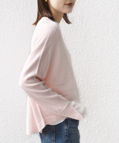 SHIPS（シップス）の「【WEB限定】〈手洗い可能〉ホールガーメント ドルマン ニット（ニット/セーター・レディース・グレー/ナチュラル/ライトブルー/ライトピンク・ONE SIZE）」の21枚目の写真