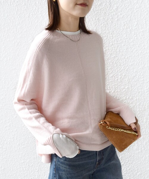 SHIPS（シップス）の「【WEB限定】〈手洗い可能〉ホールガーメント ドルマン ニット（ニット/セーター・レディース・グレー/ナチュラル/ライトブルー/ライトピンク・ONE SIZE）」の22枚目の写真