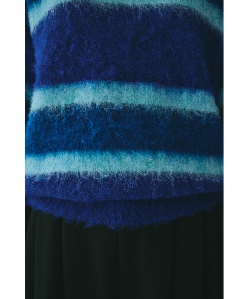 HeRIN.CYE(ヘリンドットサイ)の「Shaggy knit tops シャギーニットトップス(ニット/セーター・レディース・グレー系その他/ブルー系その他・FREE)」の6枚目の写真