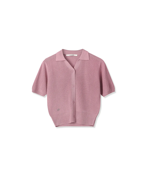 Vivacious(ビバシャス)の「Cooling Collar knit Cardigan - 4COL(カーディガン/ボレロ・レディース・ブラック/アイボリー/スカイブルー/ピンク・FREE)」の4枚目の写真