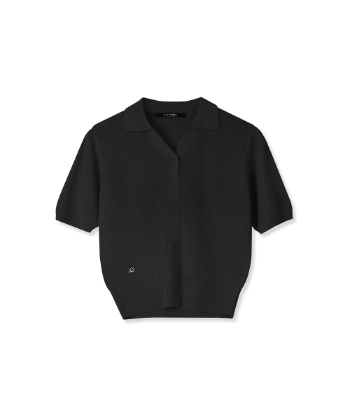 Vivacious(ビバシャス)の「Cooling Collar knit Cardigan - 4COL(カーディガン/ボレロ・レディース・ブラック/アイボリー/スカイブルー/ピンク・FREE)」の6枚目の写真
